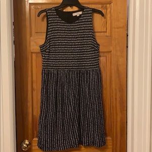 Black and White LOFT Dress